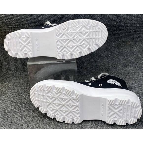 Converse Shoes Womens Size 8 Chuck Taylor All Star Lugged Hi Black White Sneaker - Picture 9 of 16